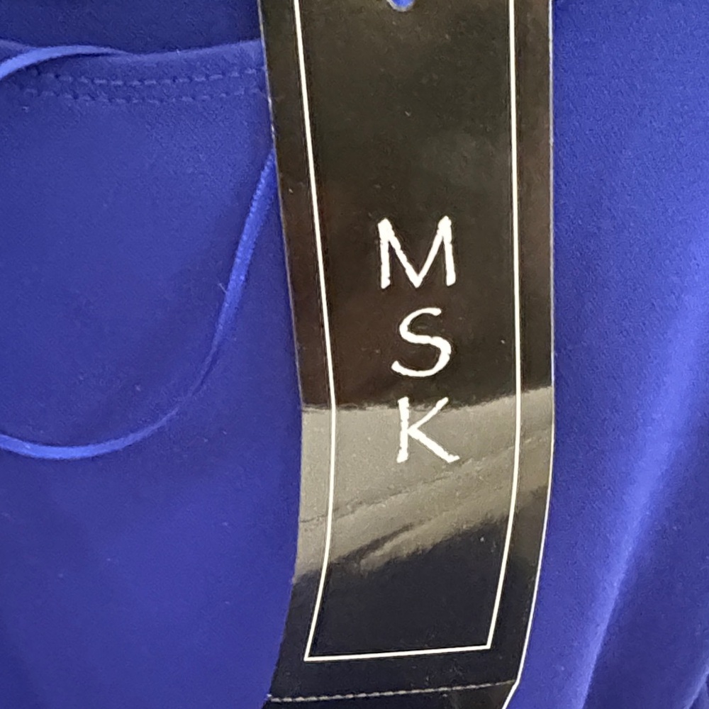 MSK Sleeveless Scoop-Neck Maxi Dress in Royal Blue - Picture 4 of 5